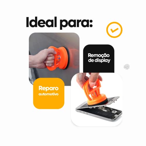 Extrator de amassados de carro Ventosa Simples Ventosa Desamassa Lataria Vidros até 10kg, Desamassa