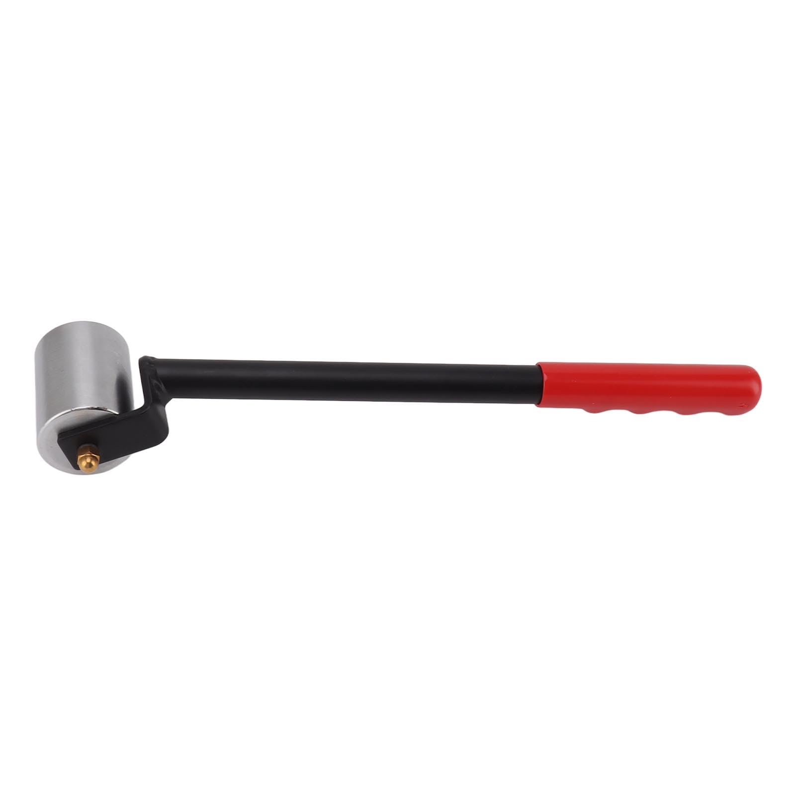 Rodillo de Costura para Papel Tapiz, Rodillo de presión Manual, Eje de Hierro de 6cm con Estructura metálica Recta y Funda de Goma, Mango Largo para el Sellado de Esquina