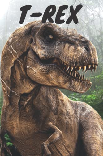 Dinosaur Lined Notebook: T-Rex Notepad Workbook for Students Kids Boys Girls Teens (6 x 9 Large)