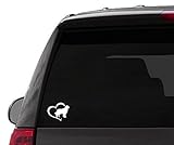 car Truck Sticker Decal - Golden Retriever Love - Dog Animal pet Lover