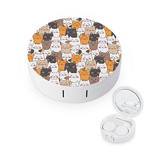 Cats Contact Lens Case Colored Contact Lens Box Holder Container