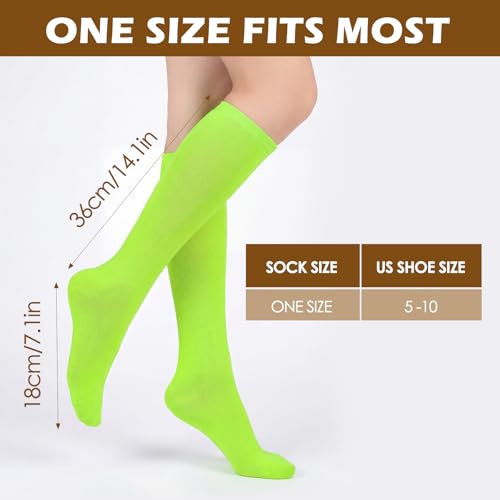 Image of American Trends Womens Athletic Knee High Socks Outdoor Sport Thigh High Stockings Casual Stripes Tube Socks