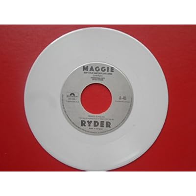 Ryder, Maggie Don't Play Another Love Song 7" Polydor 2058999DJ EX 1980s demo, white vinyl