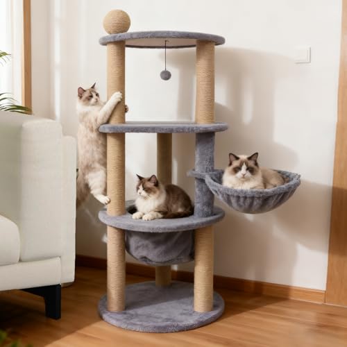 Árbol para Gatos Multi-Niveles PETSITE 47 Pulgadas miniatura 2