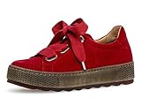 Gabor 36.535 Comfort Basic Damen Sneaker,Low-Top Sneaker,Halbschuh,Schnürschuh,Strassenschuh,Business,Freizeit,Damen-Schuhe,Frauen,rubin(Rot)