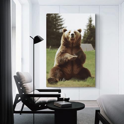 Décoration murale moderne : BVNMT Hi Bear tableau salon