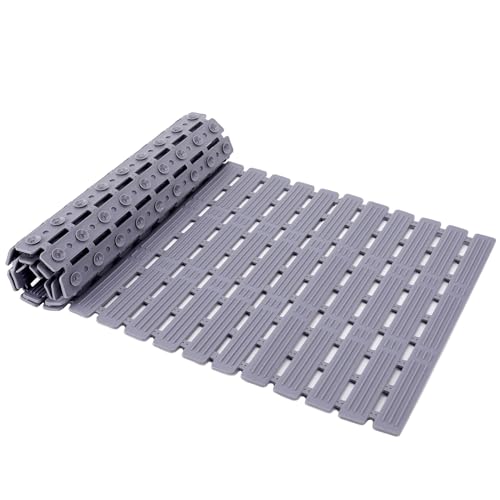 GUYUWE Alfombra Ducha Antideslizante 90 x 40 cm, Alfombrilla Antideslizante para Ducha, Baño o Bañera, Hecha de Pet con 216 Ventosas, Sin BPA