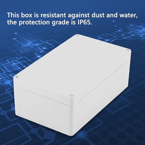 Sunicon Elektrische Gehäusekasten, IP65 ABS Wasserdichtes Abzweigkasten, Elektrische Anschlussdosen Outdoor Projekt Box Gehäuse mit Zubehör für Innen und Außenelektrik (200 * 120 * 75mm)