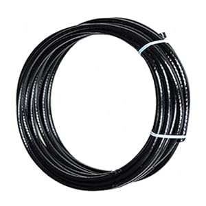 Zwart 304 roestvrij staal kunststof gecoate staaldraad touw, 7×7 gestrande draad kern, diameter 1,2 mm, lengte 30 m…