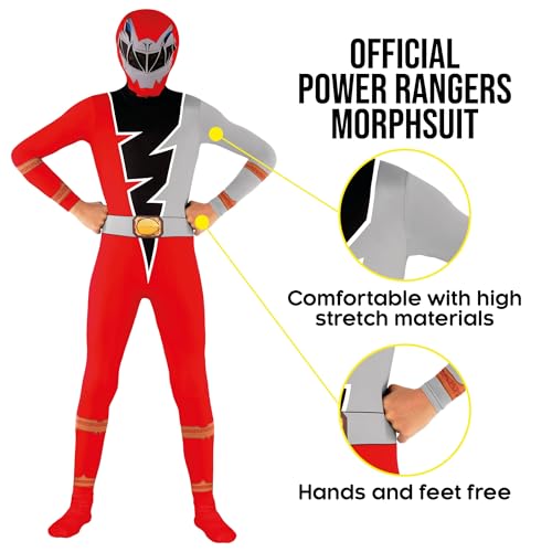 Disfraz Power Rangers Dino Fury para niños, talla S miniatura 6