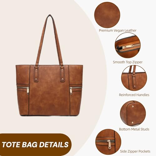 Conjunto de 3 Bolsos Tote, Satchel y Cartera para Mujer miniatura 5