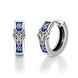 Materiale: gli orecchini a cerchio con lupo sono realizzati in argento Sterling 925, con profondo processo di ossidazione per renderlo durevole, pregevole fattura, alla moda e retrò, adatto per uomini e donne da indossare. Questi orecchini a forma di lupo sono ipoallergenici, resistenti all'ossidazione, senza nichel, piombo, cadmio, adatti per chi indossa pelli sensibili.