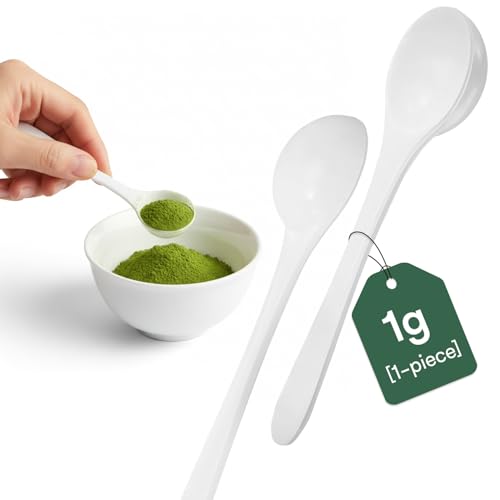 NPOW Measuring Spoons - Tablespoon Flour Scoop, Spice Spoon, Plastic Scoop, Mini Spoons, Reusable Teaspoon Measuring Scoops for Powder, 1g or 1ml (1 Spoon)
