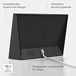 Aura Carver HD WiFi Digital Picture Frame, 10.1”, Add Photos with Aura App, Free Unlimited Storage - Wirecutter’s Pick for Best Digital Photo Frame 2022 - Gravel - Image 4