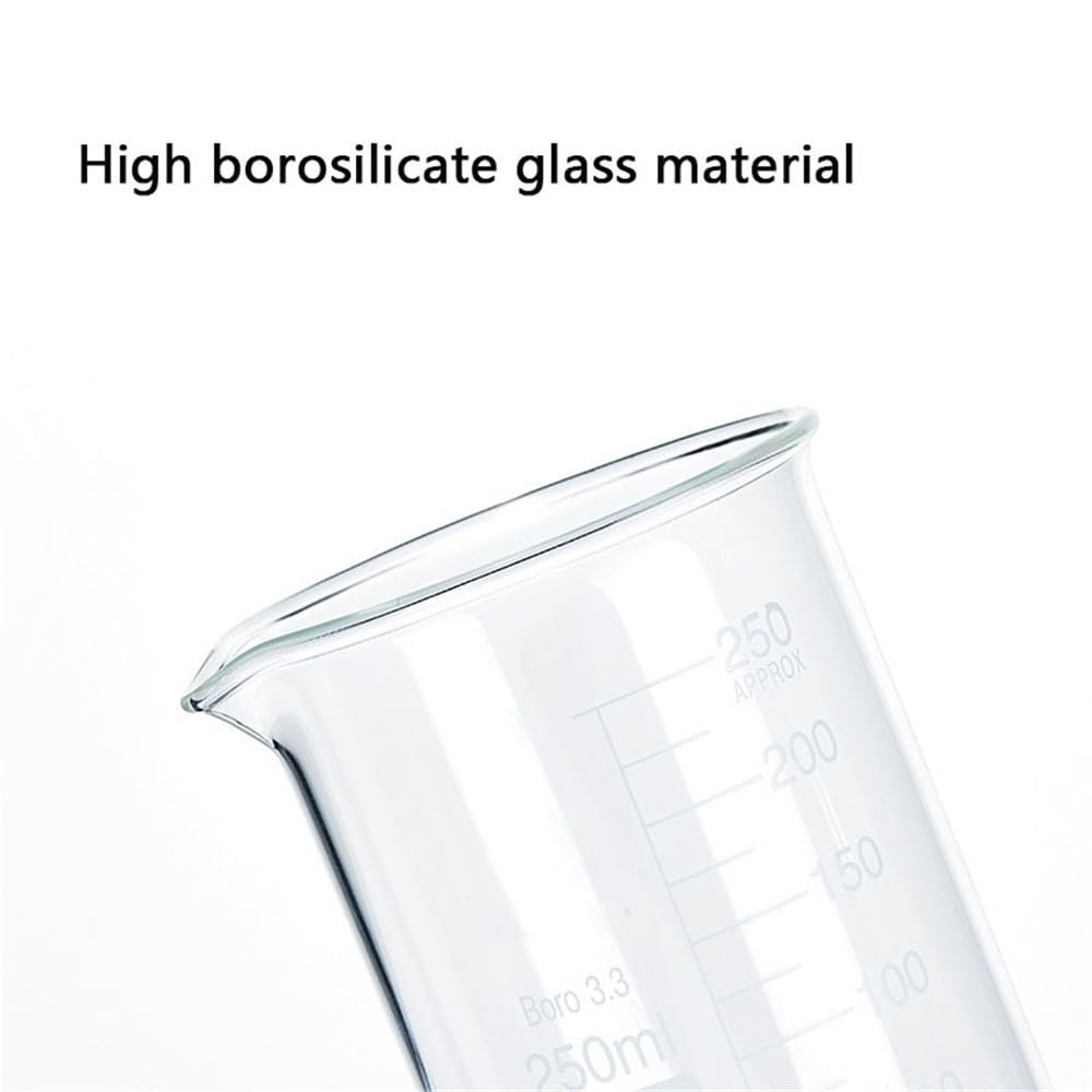 Ensemble de Tasses à mesurer en Verre, 1 pièce, Transparent, résistant aux Hautes températures, pour la Cuisine, la pâtisserie, Les récipients et Les pichets (Set F)
