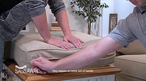Sagsaway Regular 1.5In Thick Cushion Insert And .5In Posture Zone For Support Of 1 Saggy Seat. Military Grade Foam To Add Thickness And Delay Replacing Sofa, Measure For Size To Fit Inside Cover #TOP3
