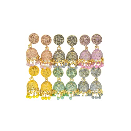 See full amazon price history chart for MANIKYA Jhumka Earrings for Women Combo of 6 Pairs Gold Plated Multicolor Traditional Jhumki Earrings Set For Women and Girls. (JHUMKI COMBO 3) MANIKYA Jhumka Earrings for Women Combo of 6 Pairs Gold Plated Multicolor Traditional Jhumki Earrings Set For Women and Girls. (JHUMKI COMBO 3) (B0BGS22Y5K) Amazon Price History, Amazon Price Tracker