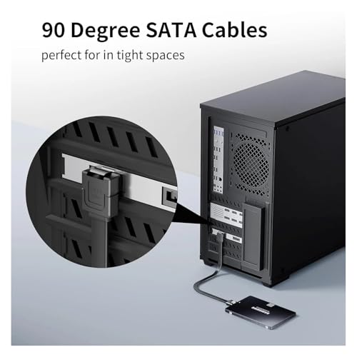 Cable SATA III 6Gbps 50CM con bloqueo negro miniatura 6