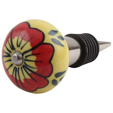 Indian Shelf Ceramic Wine Stopper Cover