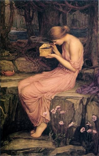 Cuadro en Lienzo de Waterhouse Regalo Original de Arte Clásico Impresión para Inauguración