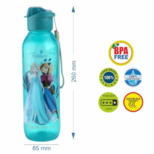 Image of SKi Homeware Trio 3 Compartment Bento Lunch /Snack Box + Sipper Bottle Combo |for Kids' School, Picnic, Sports | for Return Gifts or Party Favours- Frozen