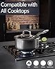 USELUCK Nonstick 2-QT Saucepan with Glass Lid,Stainless Steel Pot,Stay-Cool Handle,Dishwasher-Safe,Oven-Safe,Induciton Ready,Compatible with All Cooktops. #4