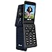 BLU Tank Flip |Unlocked | 4G LTE Flip Phone|2022 | 2.8” + 1.8” Display | Blue