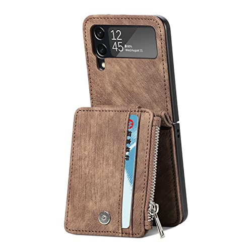 Capa Para Samsung Galaxy Z Flip 4, Resistente A Choques, Anti-queda, Leve, Destacável, Carteira Mult