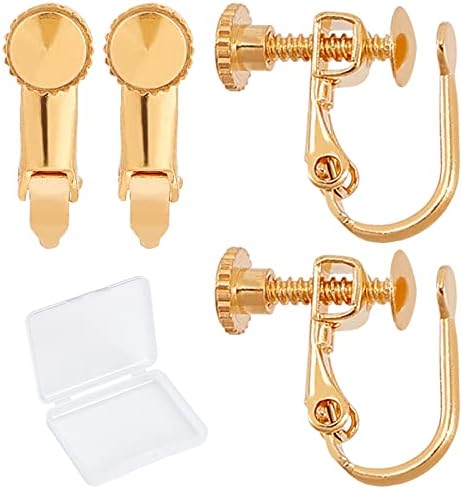 CREATCABIN 1 Box 100Pcs 18K Gold Plated Teardrop Brass Stud Earring Findings Earring Posts Stud Earrings Components Earring with Loop for DIY Earring Jewelry Making 12x9x4mm