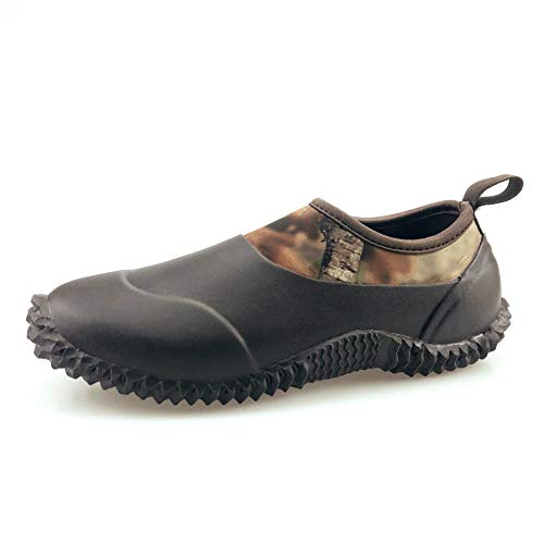 Image of SYLPHID Men's Garden Shoes Women's Rain Shoe Waterproof Neoprene Camp Booties for Camping, Lawn Care, Gardening and Yard Work
