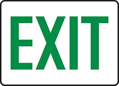Panneau Exit Accuform pour indiquer la sortie de secours de vos locaux professionnels