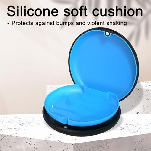 ARGOMAX Zahnspangendose Spangendose Dento Box Schienendose (auch für Aufbissschiene, Knirscherschiene) 1 Stück KFO Box (Schwarz).