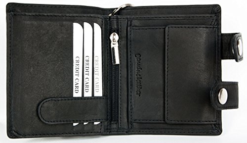 FLW Biker's Pocket Sized Strong Genuine Leather Wallet with 20 Inch Long Chain3