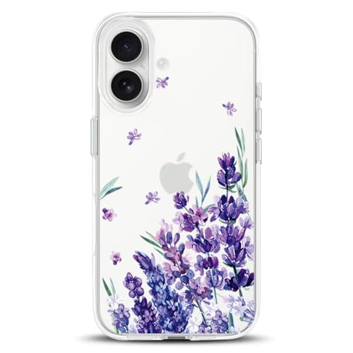 Coque iPhone 16 antichoc appareil photo surélevé fine lavande évitant les rayures écran