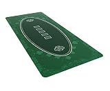 Bullets Playing Cards - Poker Layout - Table Top Mat 6 Foot x 30 inch - Deluxe Playing mat for Casin