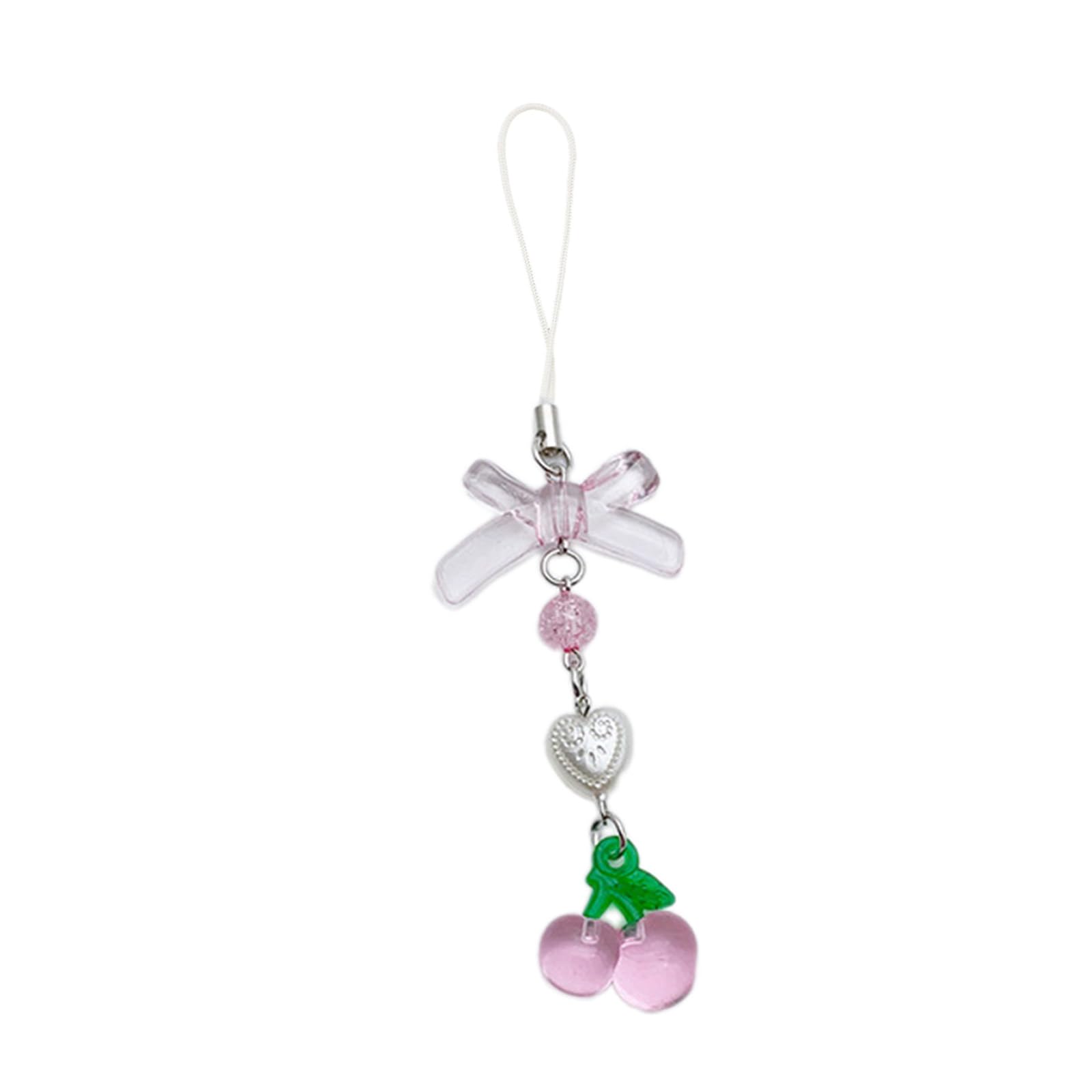 NEWFT Fashion Strawberry Pendant Phone Straps Lanyard Pocket Keychain Strap