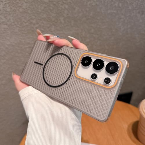 For Galaxy S24 Plus �p �P�[�X ��p ���M MagSafe�Ή� ���b�V���\�� �ϏՌ� �X�}�z��p ���M �M�����N�V�[S24 Plus ��p �J�o�[ ���C�����X�[�d�Ή� �ʋC�� ���M �T���X�� S24 Plus �X�}�z�P�[�X �}�O�l�b�g 