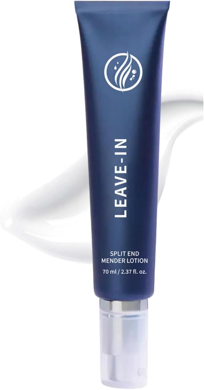 Repair Serum ohne Ausspülen für Spliss, spendet trockenem und geschädigtem Haar Feuchtigkeit mit Leinextrakt und Keratin und hat eine leichte Textur.