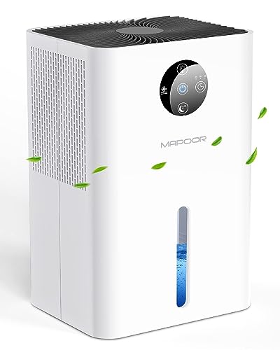 Dehumidifiers for Home, 63oz Dehumidifiers for Room with Auto Shut Off, Sleep Mode, Auto Defrosting, Efficient Quiet Portable Small Dehumidifier for Basement, Bathroom, Bedroom, Closet, RV