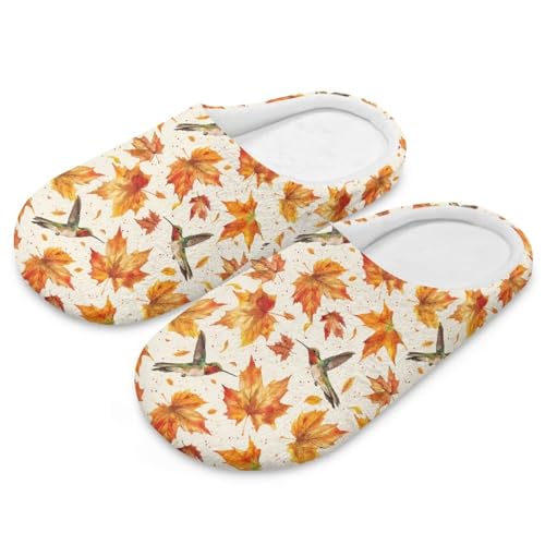 Men's Slip on Slippers Warm Indoor Slipper with Non Slip Sole Washable Portable House Shoes for Women