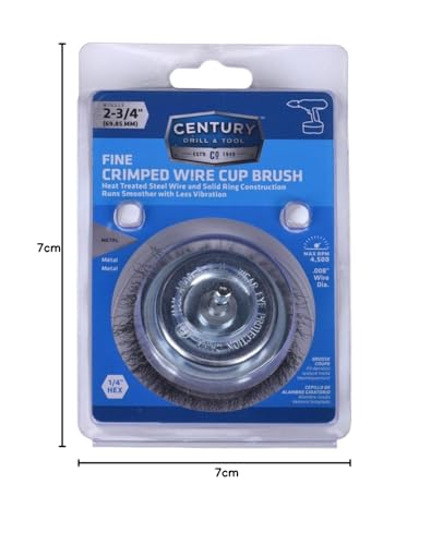Jahrhundert Bohrer- und Werkzeug grob Cup Drahtbürste, 76223