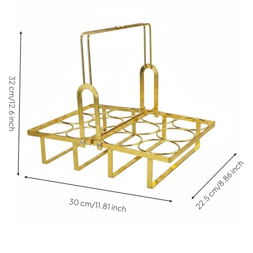 Porte-bouteilles en acier robuste avec structure carrée stable - 3