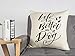 4TH Emotion Dog Lover Quotes Throw Pillow Case Cushion Cover Cotton Linen 18 x 18 Inch,Life is Better with a Dog