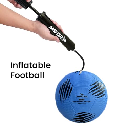 Mayor Sammy Indoor and Outdoor Rubber Football Kids Football for Age Group Below 9 Years - Size: 3 (Pack of 1, Blue) - Image 6