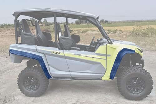 Image of SAUTVS XXL Wider Fender Flares for Yamaha Wolverine RMAX4 1000 Compact 2021-2026, Extended Mud Flaps Mud Guards Accessories, Easy Installation with Hardware Included