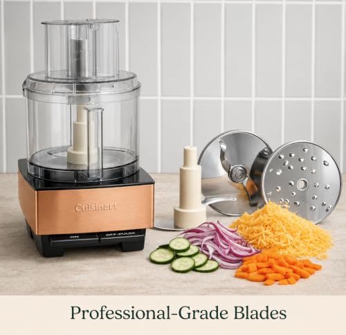 Image of Cuisinart Food Processor 14-Cup Vegetable Chopper for Mincing, Dicing, Shredding, Puree & Kneading Dough, Copper, DFP-14CPY