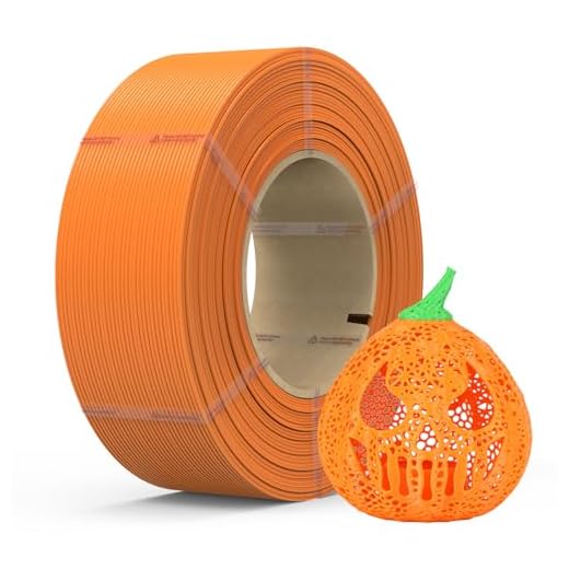 NextShapes Standard PLA Refilament 1.75mm, 1kg 3D Printer Refill for Reusable Spools(2.2lbs), Dimensional Accuracy +/- 0.02mm, Fit Most FDM Printer (Orange, 1000g)