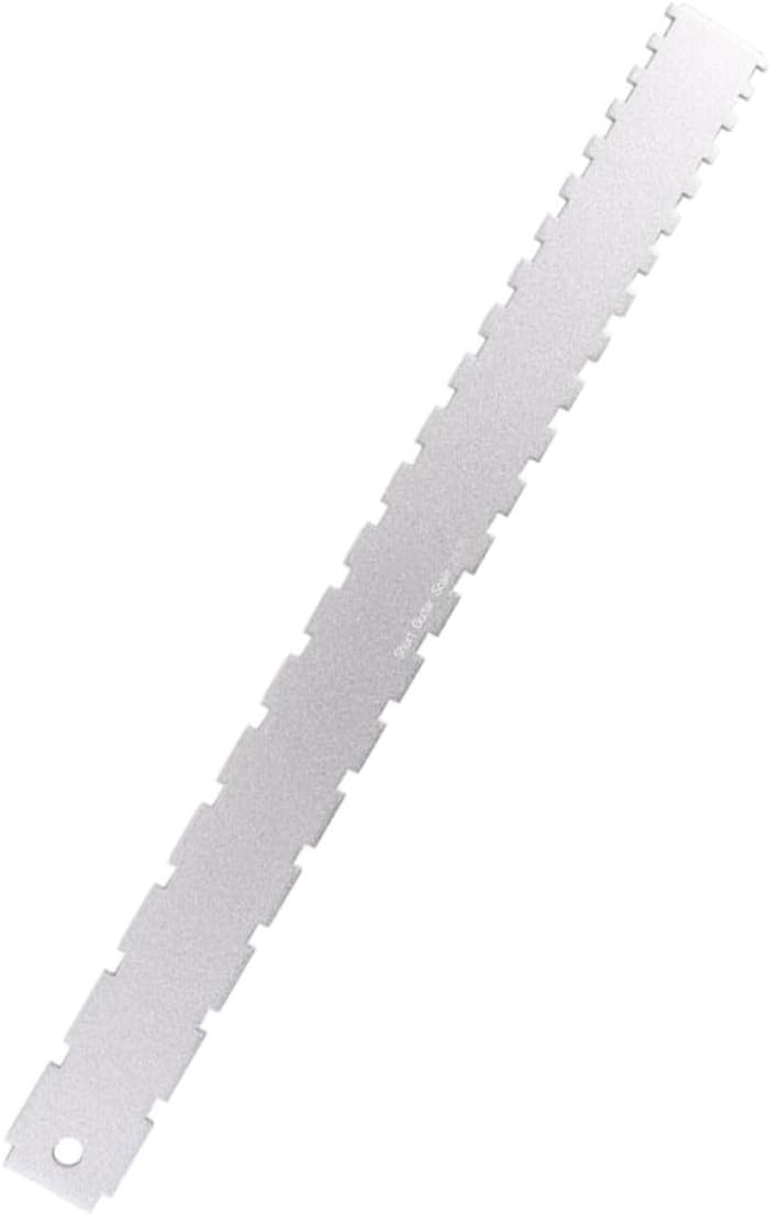 Milisten Electric Bass Guitars Fret Straight Edge Guitar Setup Ruler Fretboard Setup Tool Fingerboard Height Gauge Guitar Gauge Leveling Luthier Tool Neck Measuring Ruler Silver Guitar
