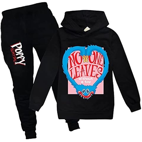 Poppy Playtime Boy Hoodies Long Sleeve Black Color Cover