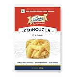 Gustora Durum Wheat Semolina Cannolicchi Pasta 500g | Vegetarian Pasta | Zero Cholestrol | Non Trans-Fat | Rich in Fibre & Protein - 500G